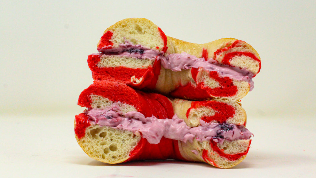 Valentine’s Day bagels